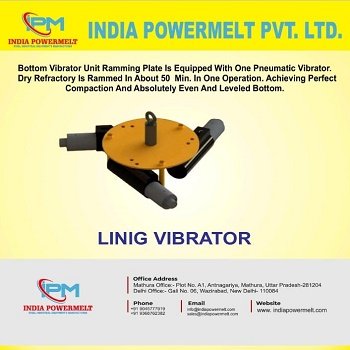 Pneumatic bottom vibrator for compaction
